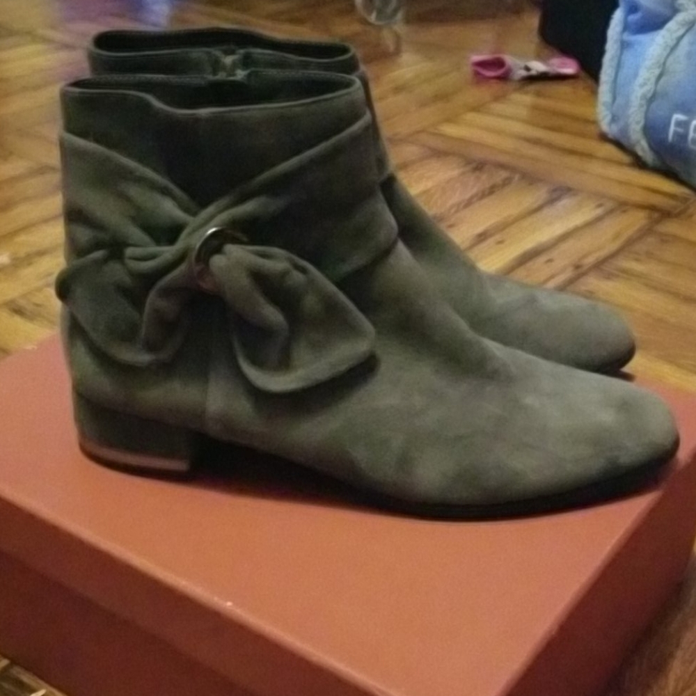 Grey Suede Booties - Picture 3 of 3